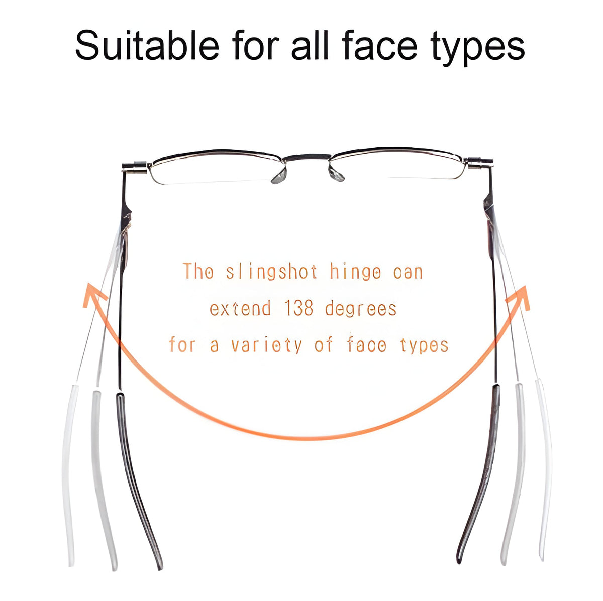Compact Folding Reading Glasses - Slim, Portable Design for Men & Women