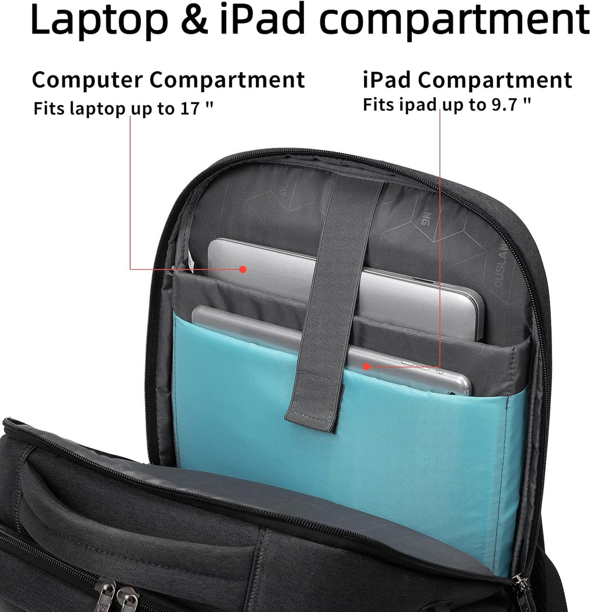 Water-Resistant Laptop Backpack - USB Port & Anti-Theft Pocket