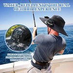 Solar Cooling Sun Hat for Men - Dual Fan Wide Brim