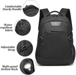 Water-Resistant Laptop Backpack - USB Port & Anti-Theft Pocket