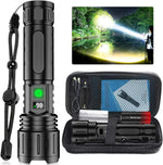 Ultra-Bright Tactical Flashlight - 100,000-Lumen Rechargeable LED Light
