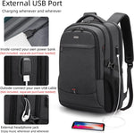 Water-Resistant Laptop Backpack - USB Port & Anti-Theft Pocket