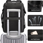 Expandable Travel Backpack - Laptop Sleeve & Duffle Carry