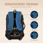 AirVoyage 40L Expandable Backpack - USB Port & Laptop Sleeve