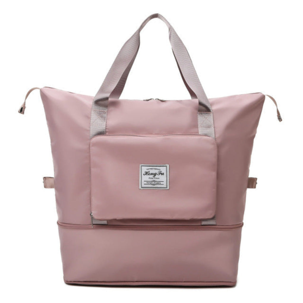 Foldable Carry-On Travel Bag - Lightweight Packable Shoulder Bag