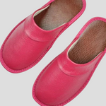 Men's Leather Slippers - Relaxed Comfort for Indoor Wear