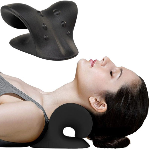 Cervical Neck Stretcher Pillow - Traction Support for Neck Comfort
