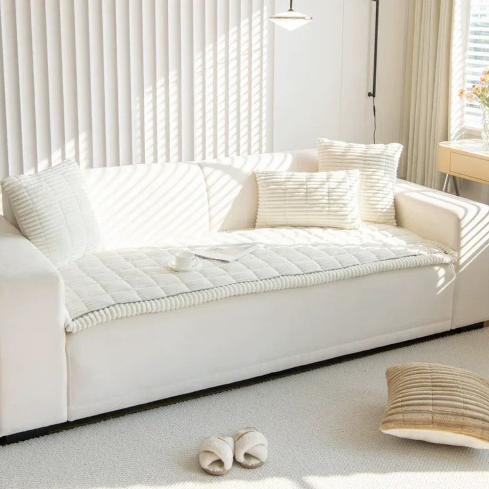 Ultra Plush Sofa Slipcover - Cozy Couch Cover for Fall & Winter