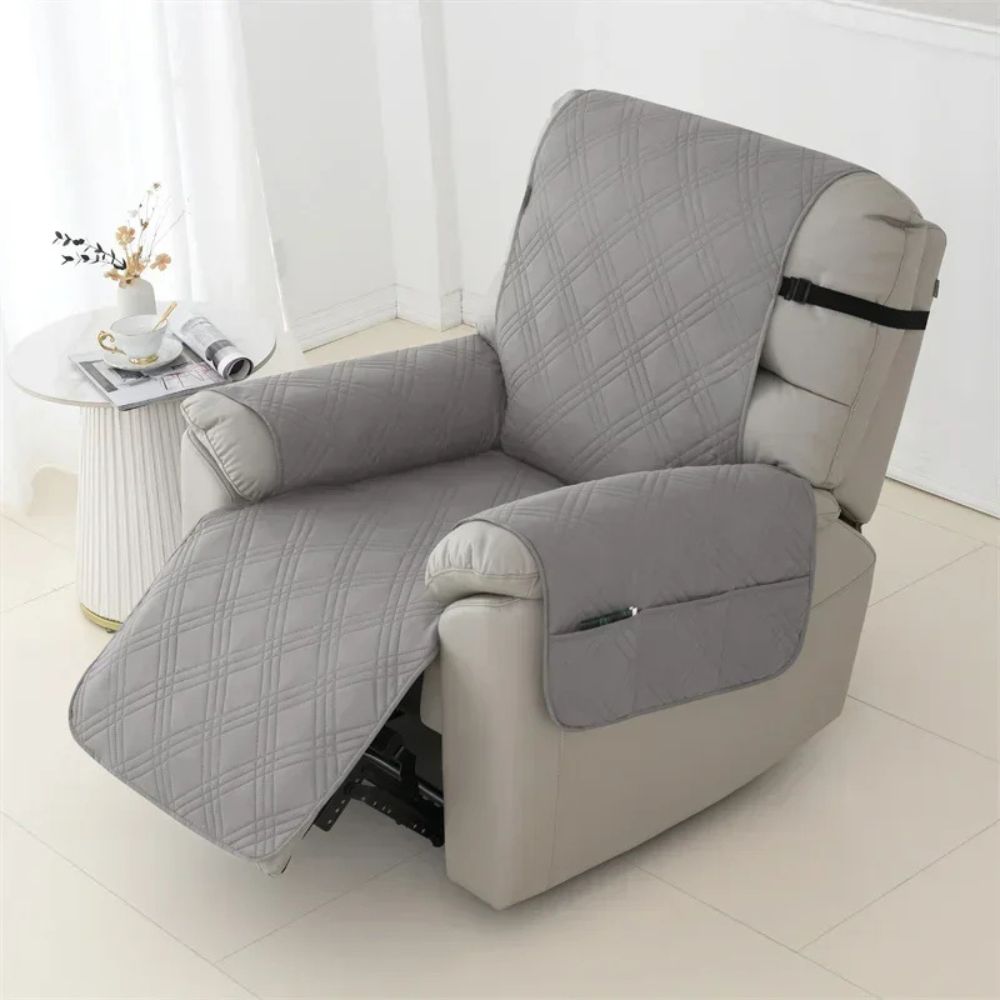 Waterproof Quilted Recliner Slipcover - Pet-Friendly Chair Cover