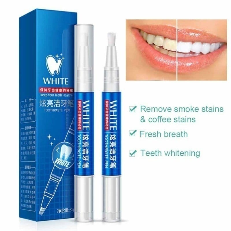 Natural Teeth Whitening Gel Pen - Portable Stain Remover