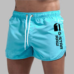 Quick Dry Men's Swim Trunks - Lightweight Solid Color