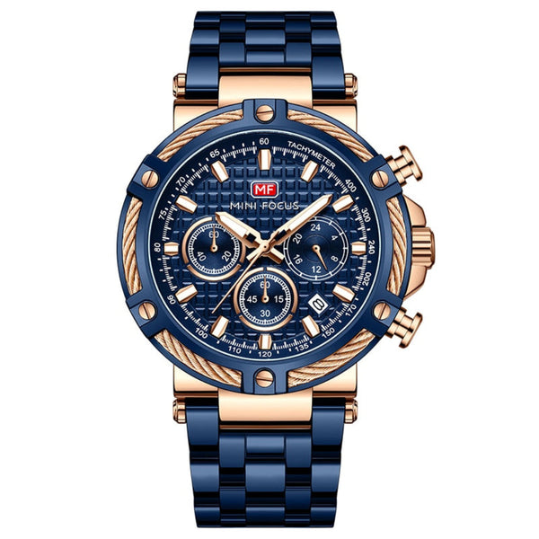 Maritime Men's Wristwatch - Minimalist Numberless Dial