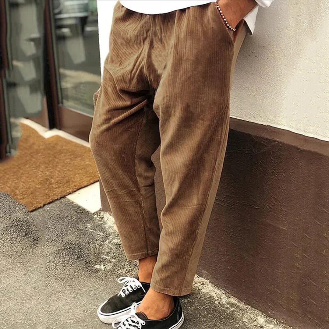 Clyde Corduroy Pants - Classic Straight-Leg Comfort Fit