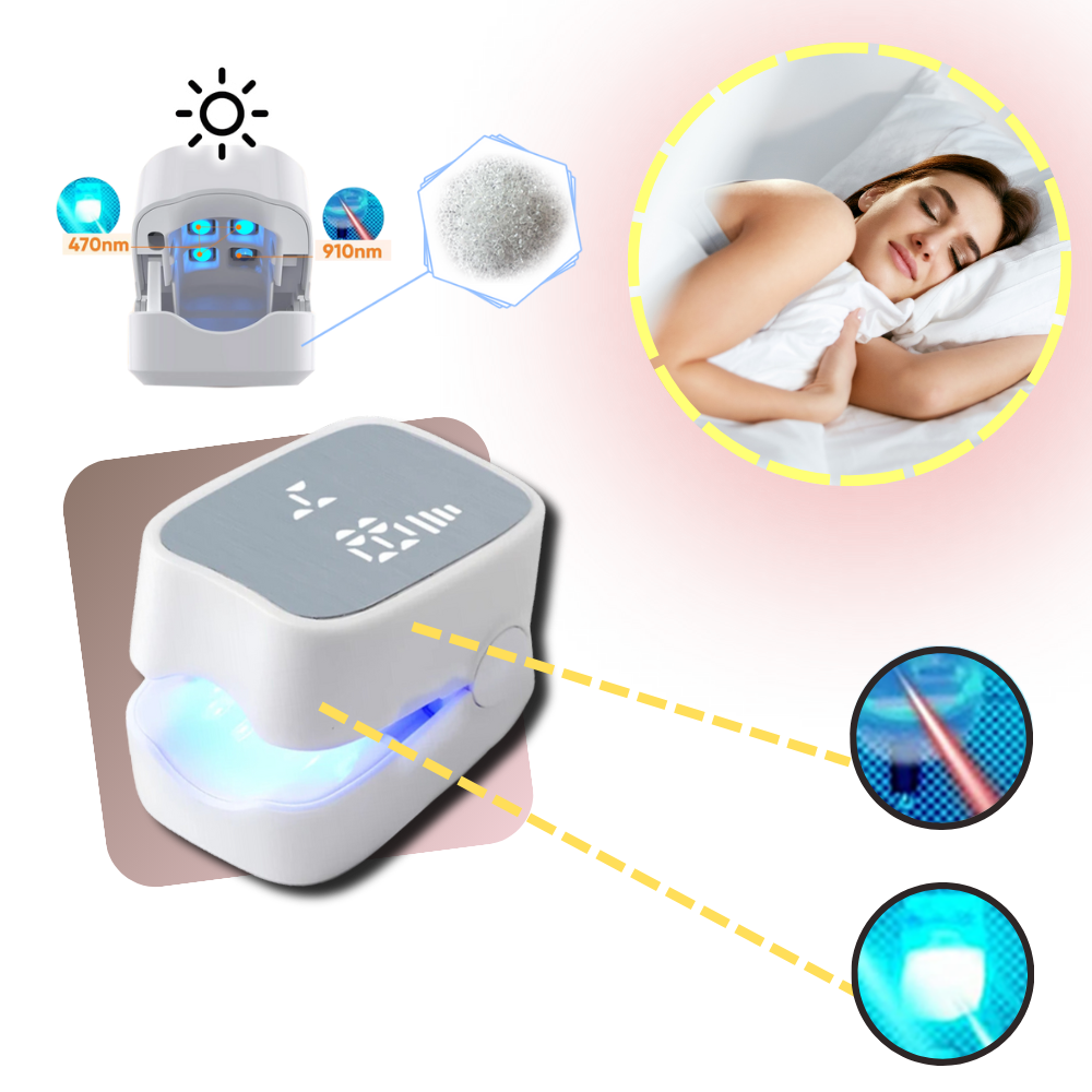 Cold Laser Nail Care Device - Gentle Dual-Light Handheld Tool