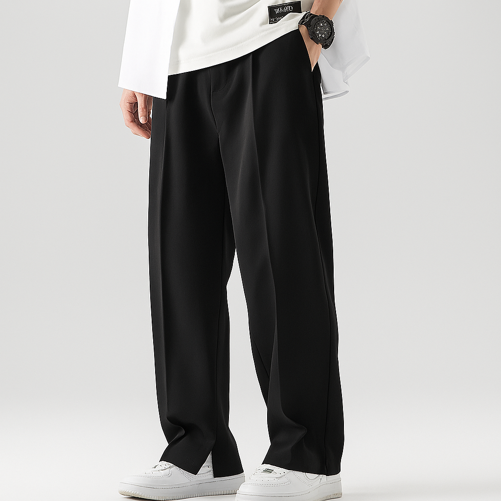Men's Loose Drape Summer Pants - Breathable Relaxed Fit