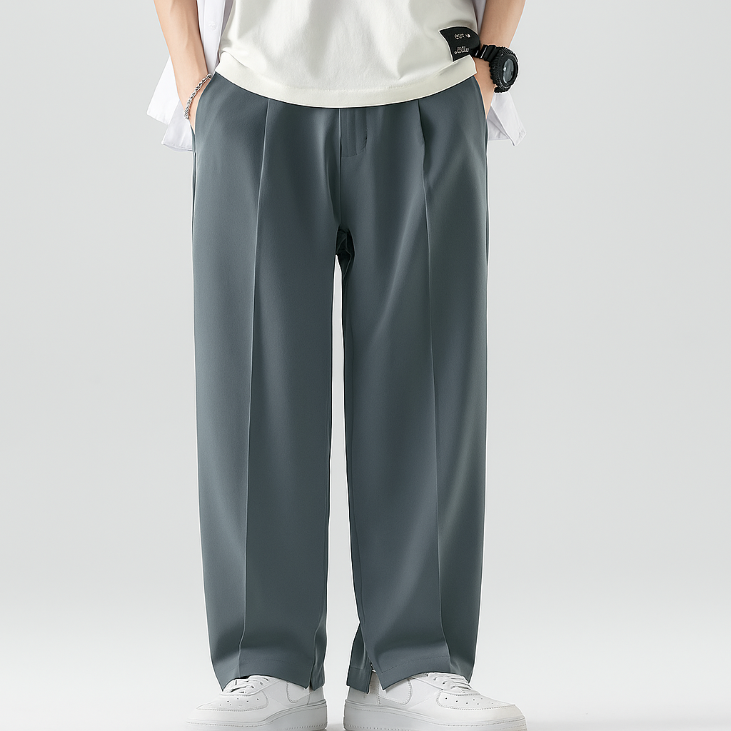 Men's Loose Drape Summer Pants - Breathable Relaxed Fit