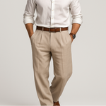 Men's Cotton-Linen Trousers - Breathable Everyday Comfort