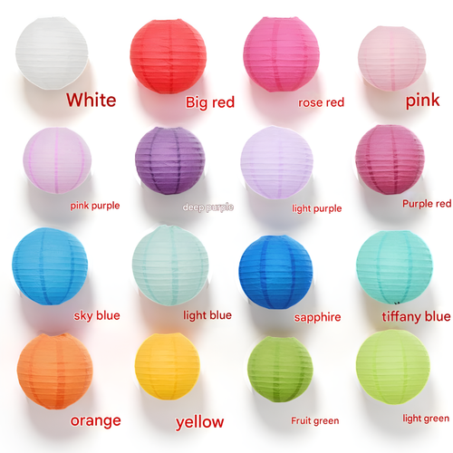 20-Piece Paper Lantern Decorations - Festive Hanging Decor Set