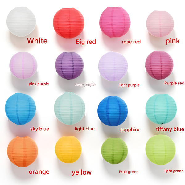 20-Piece Paper Lantern Decorations - Festive Hanging Decor Set