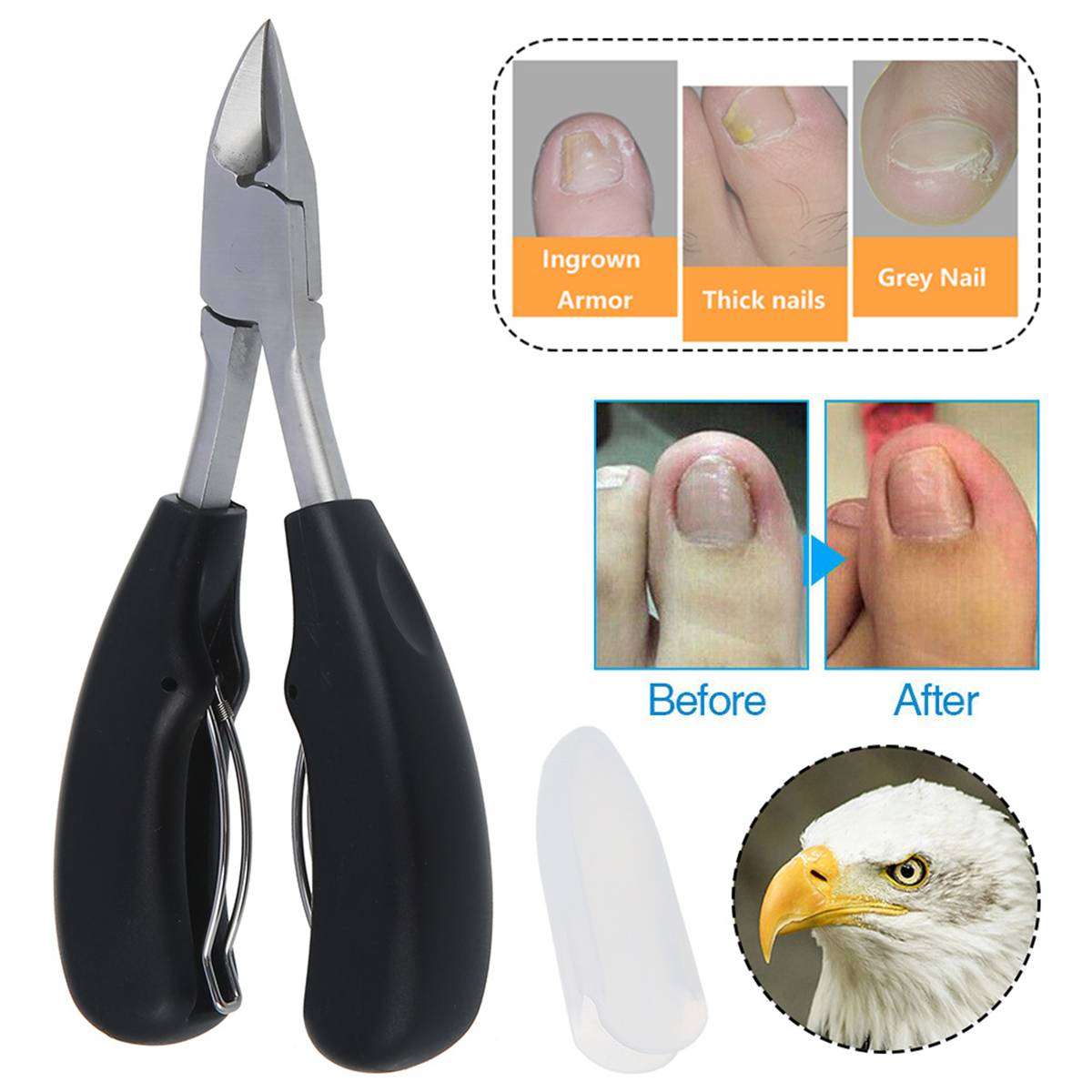 Nail Clippers for Thick Nails - Precision Clippers for Seniors