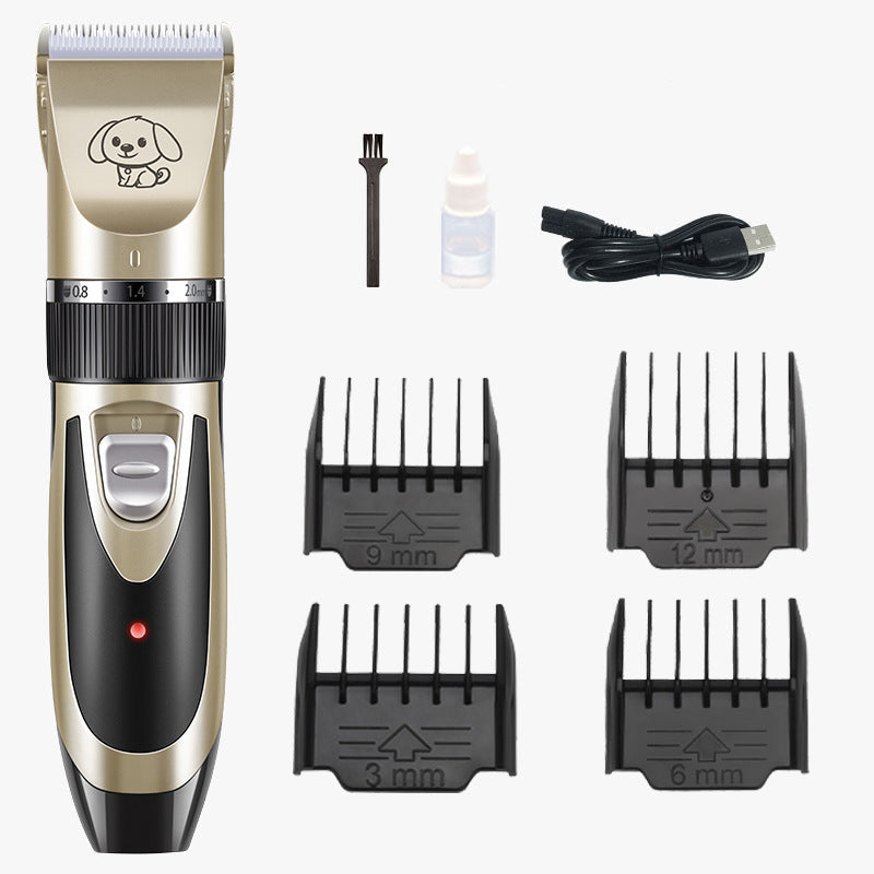 Silent Dog Fur Trimmer - Quiet, Cordless Pet Grooming Set