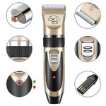 Silent Dog Fur Trimmer - Quiet, Cordless Pet Grooming Set