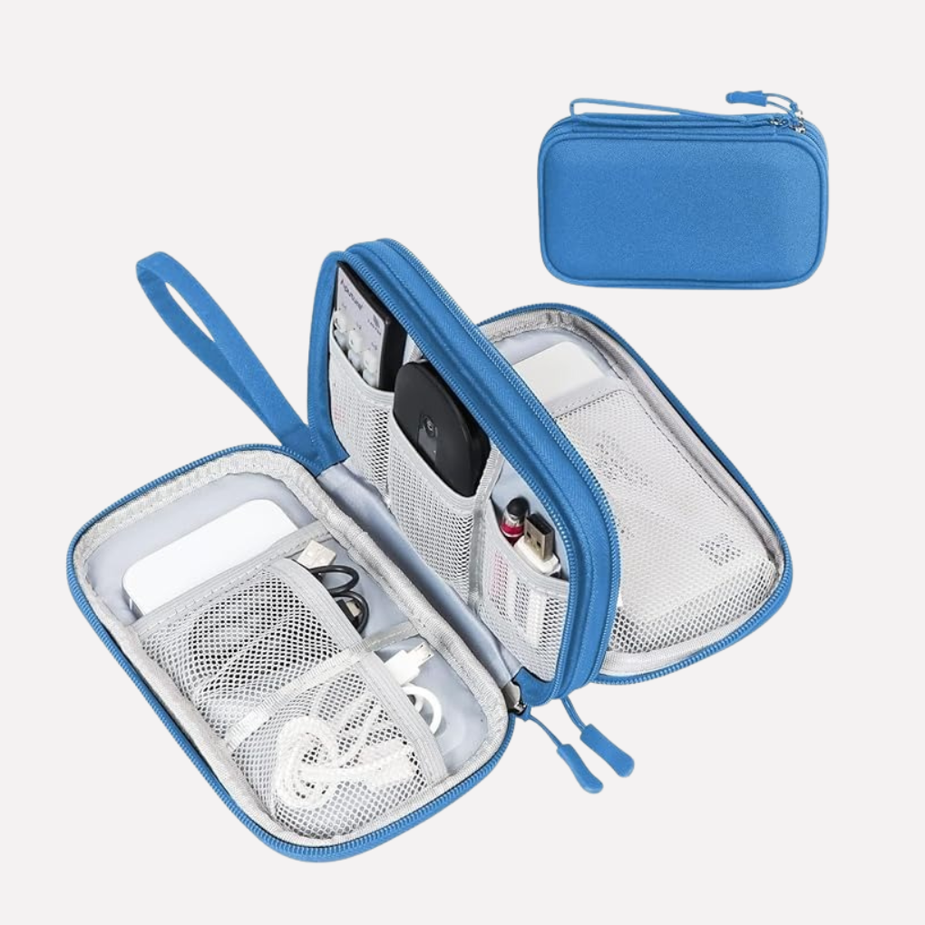 Travel Tech Organizer Pouch - Compact Cable & Accessory Case