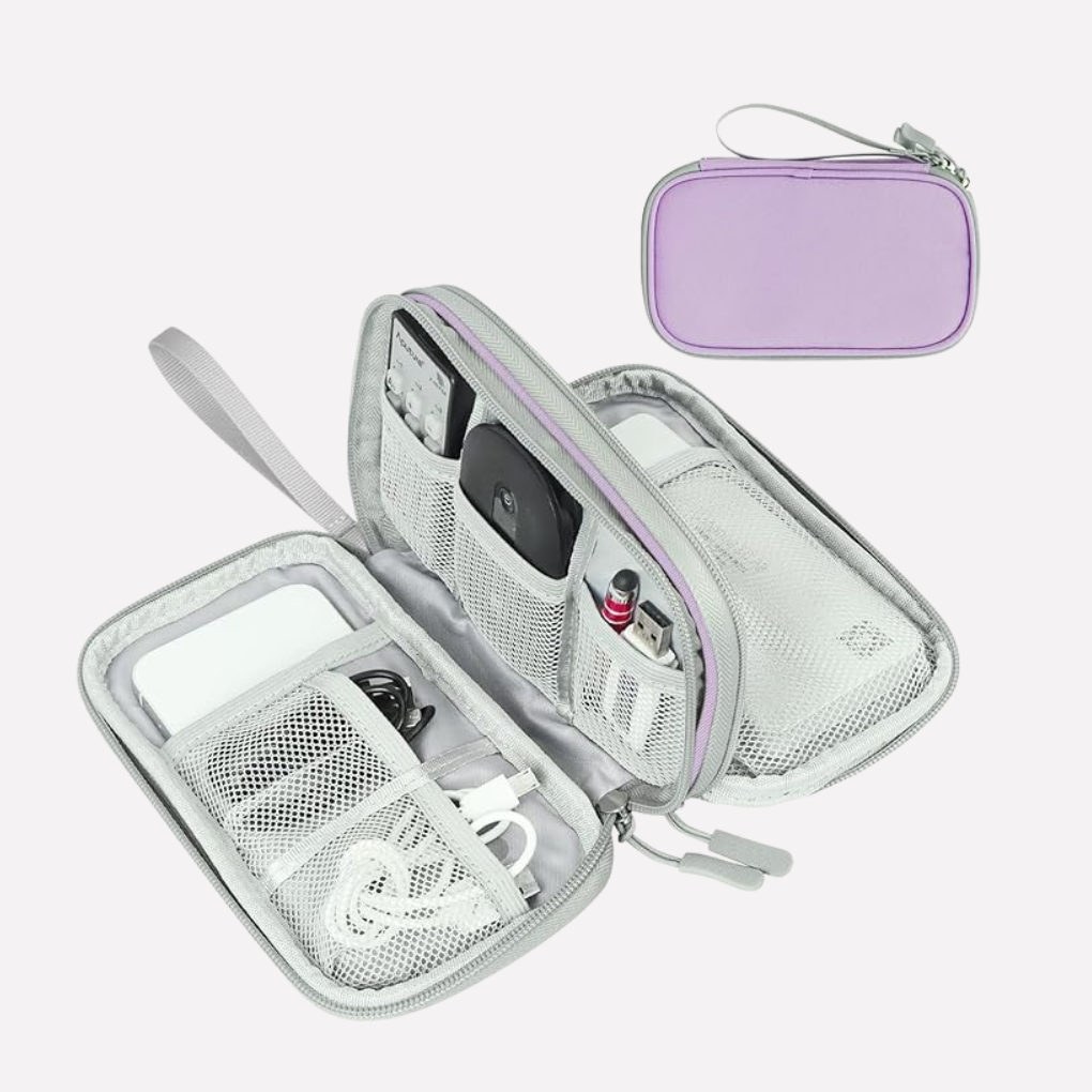 Travel Tech Organizer Pouch - Compact Cable & Accessory Case