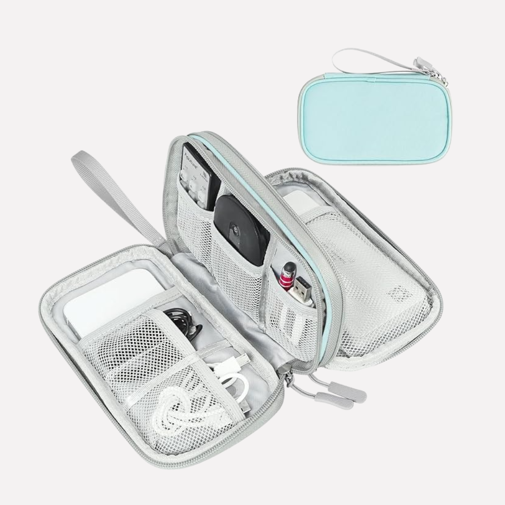 Travel Tech Organizer Pouch - Compact Cable & Accessory Case