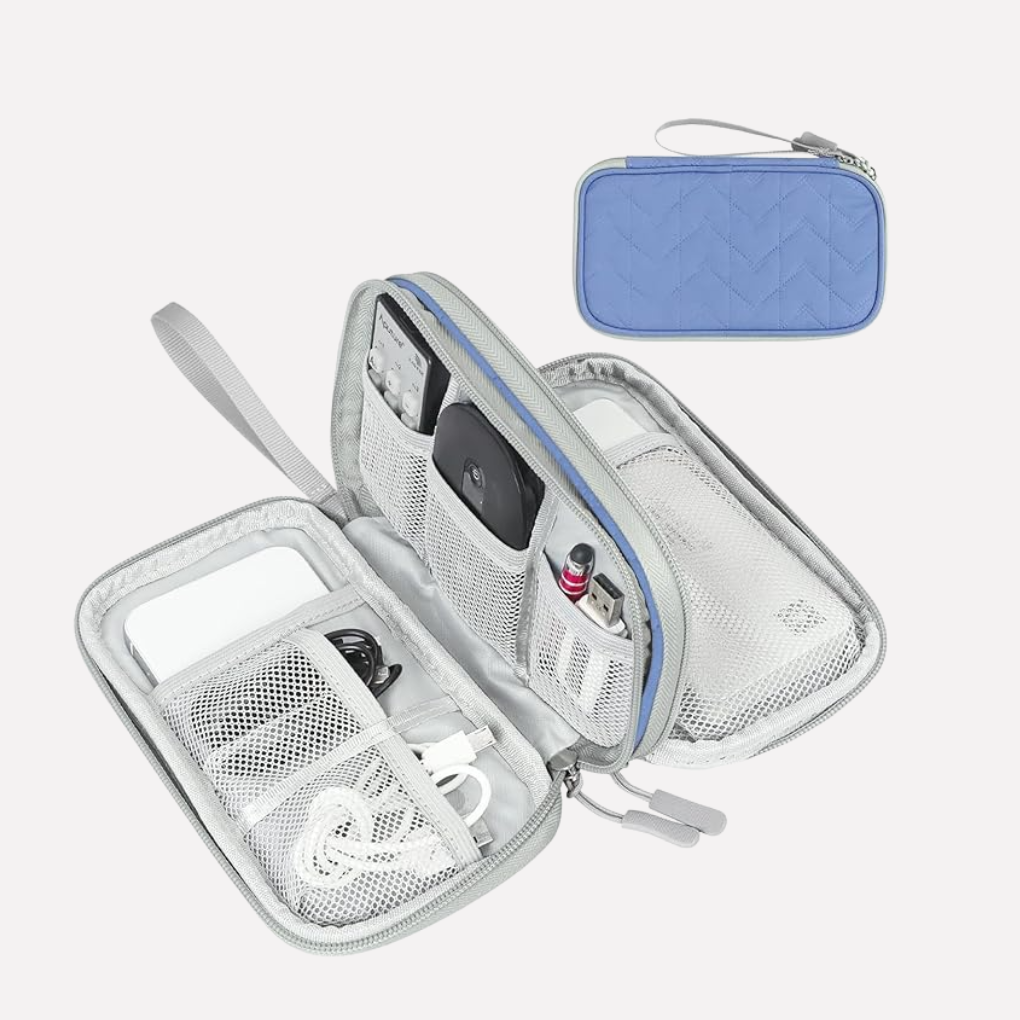 Travel Tech Organizer Pouch - Compact Cable & Accessory Case