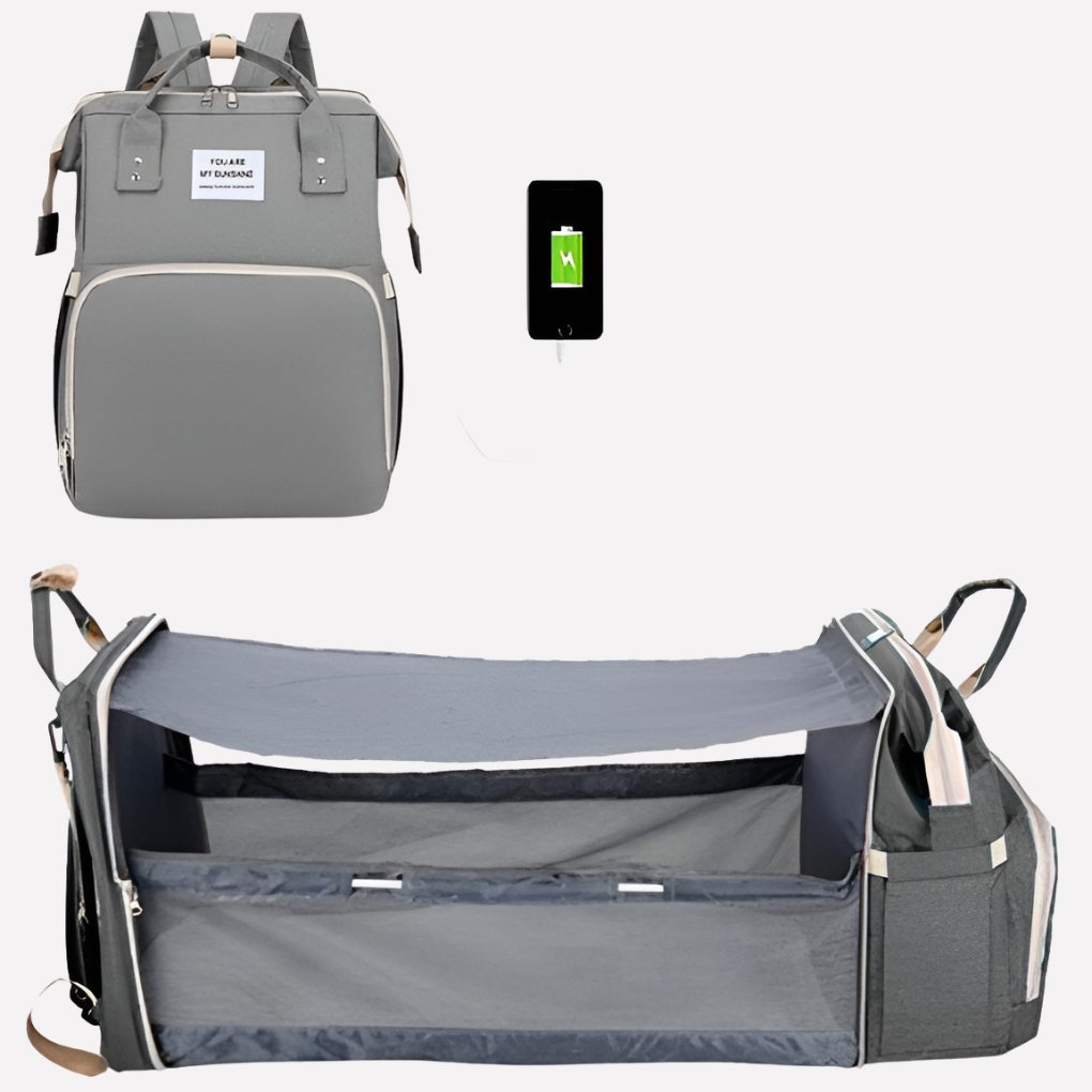 Bambino All-in-One Diaper Bag - Insulated & USB Charging