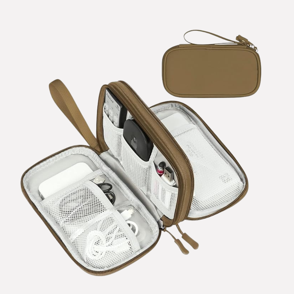 Travel Tech Organizer Pouch - Compact Cable & Accessory Case