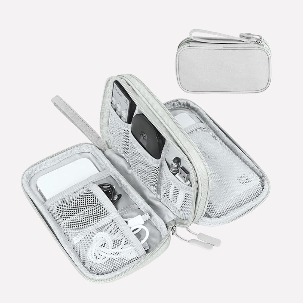 Travel Tech Organizer Pouch - Compact Cable & Accessory Case