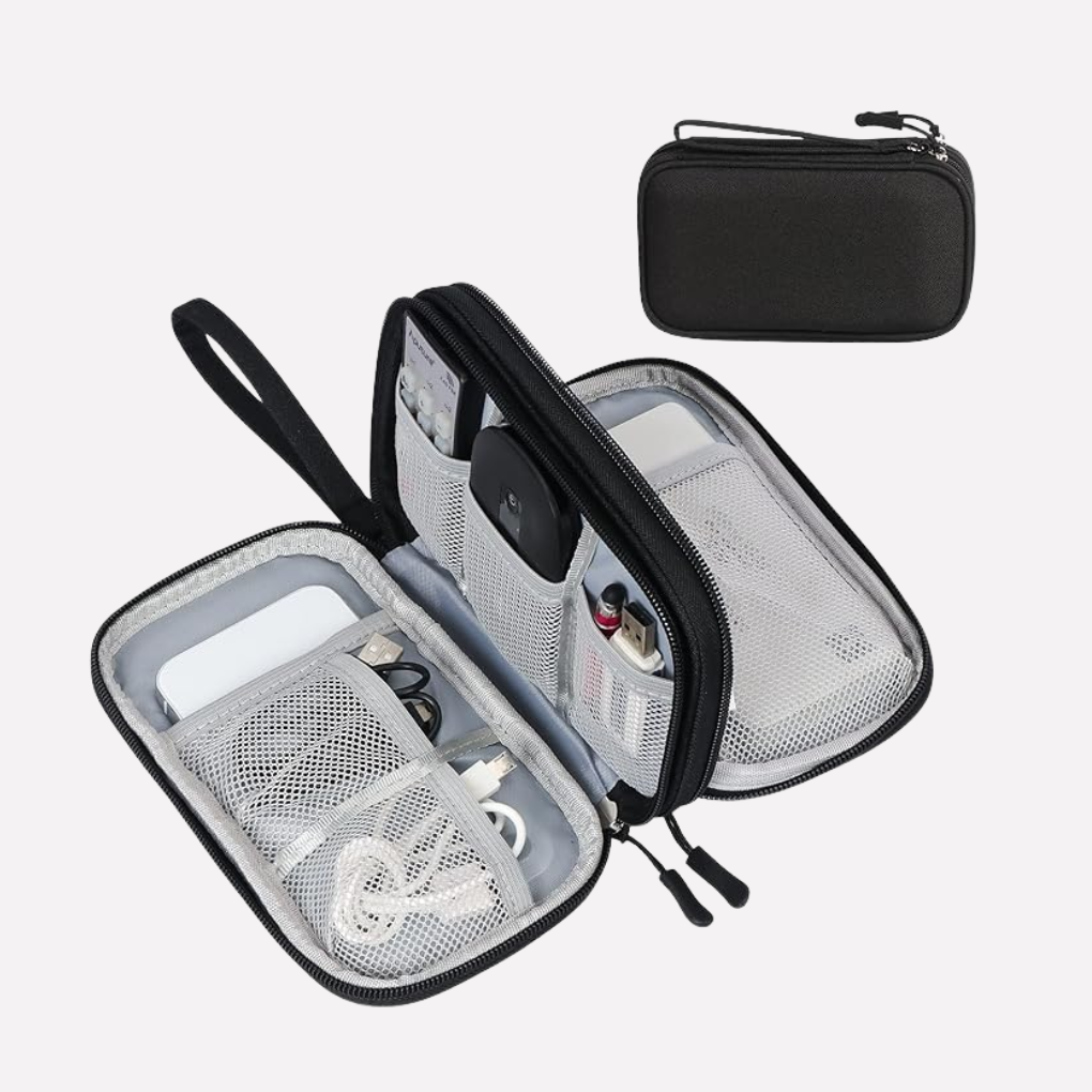 Travel Tech Organizer Pouch - Compact Cable & Accessory Case