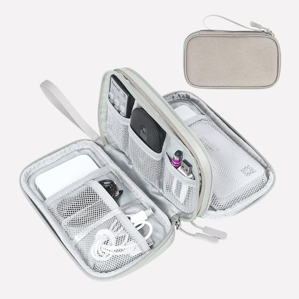 Travel Tech Organizer Pouch - Compact Cable & Accessory Case
