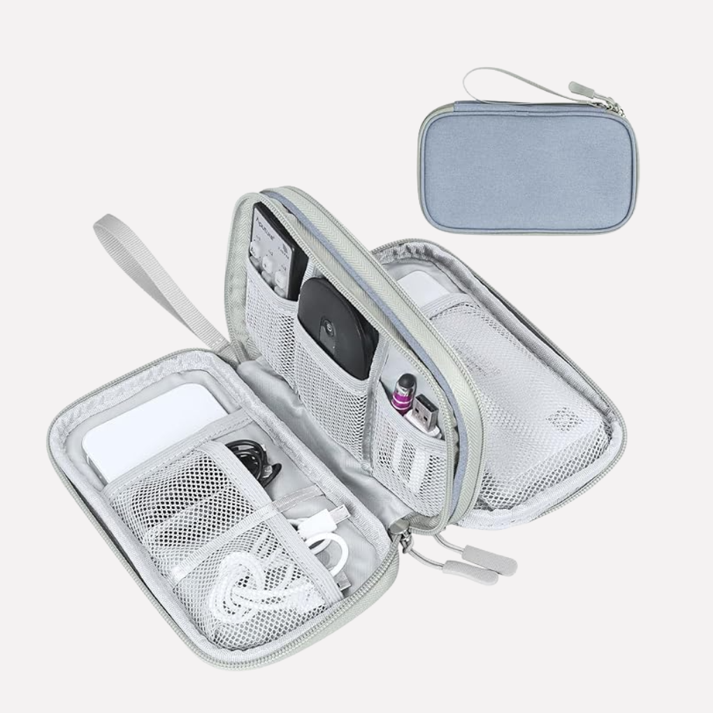 Travel Tech Organizer Pouch - Compact Cable & Accessory Case
