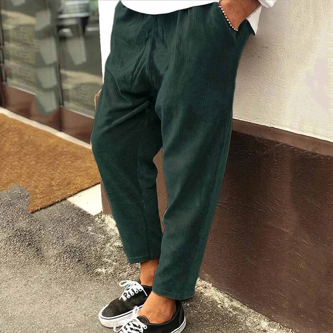 Clyde Corduroy Pants - Classic Straight-Leg Comfort Fit