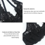 Plus Size Lace Push-Up Bra - Flattering Silhouette, Sophisticated Detail