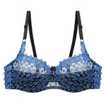 Embroidered Lace Push-Up Bra in Plus Size - Sophisticated Support