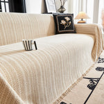 Herringbone Chenille Sofa Cover - Soft Pet-Friendly Protection