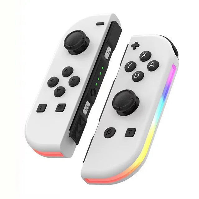 Wireless Switch Controller - Ergonomic Grip with RGB Lighting