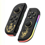 Wireless Switch Controller - Ergonomic Grip with RGB Lighting