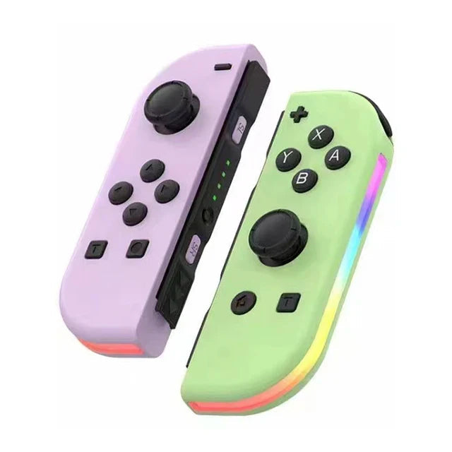 Wireless Switch Controller - Ergonomic Grip with RGB Lighting