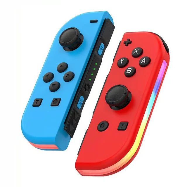 Wireless Switch Controller - Ergonomic Grip with RGB Lighting