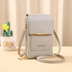 Women's Touch Screen Shoulder Bag - Phone-Access Pocket