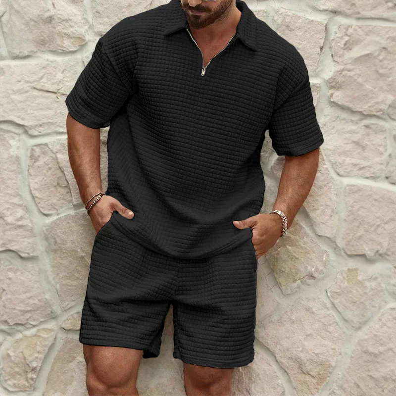 Lightweight Leisure Set - Breathable Poly-Cotton Two-Piece