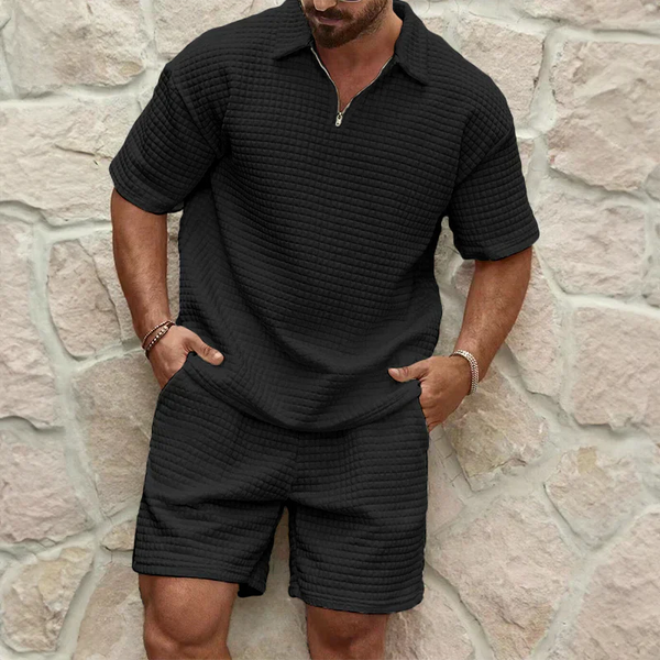 Lightweight Leisure Set - Breathable Poly-Cotton Two-Piece