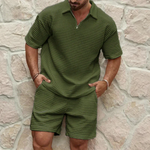 Lightweight Leisure Set - Breathable Poly-Cotton Two-Piece