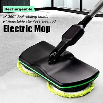 Cordless Electric Spin Mop - Dual-Motor Floor Cleaner & Scrubber