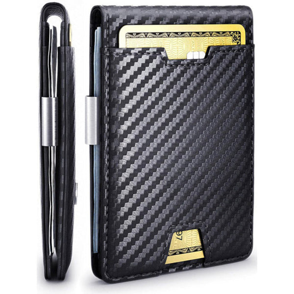 Slim RFID Wallet - Money Clip & Card Protection